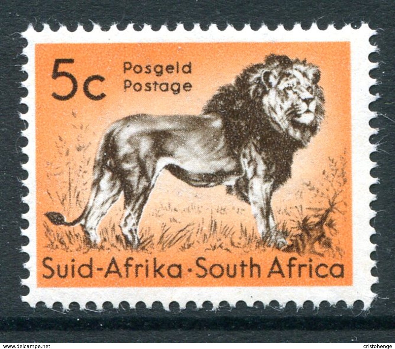 South Africa 1961 New Currency - 5c Lion LHM (SG 191) - Unused Stamps