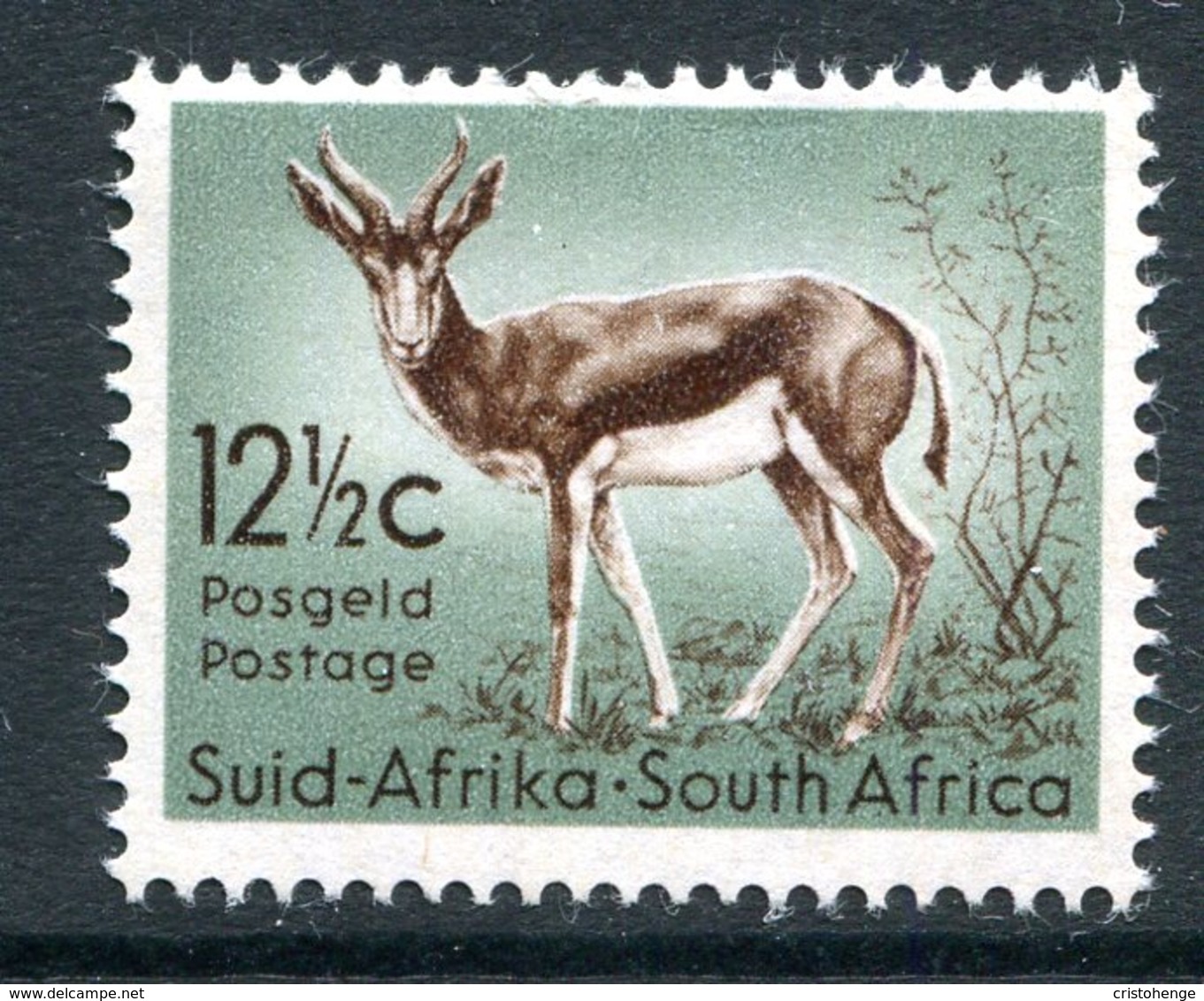 South Africa 1961 New Currency - 12½c Springbok LHM (SG 194) - Unused Stamps