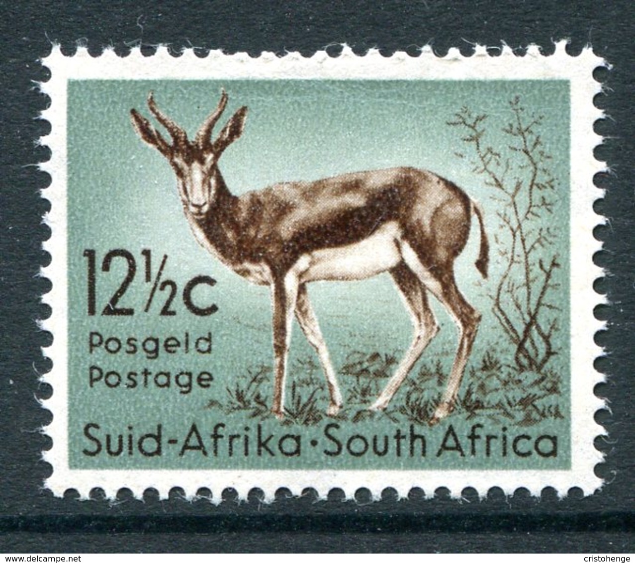 South Africa 1961 New Currency - 12½c Springbok LHM (SG 194) - Unused Stamps