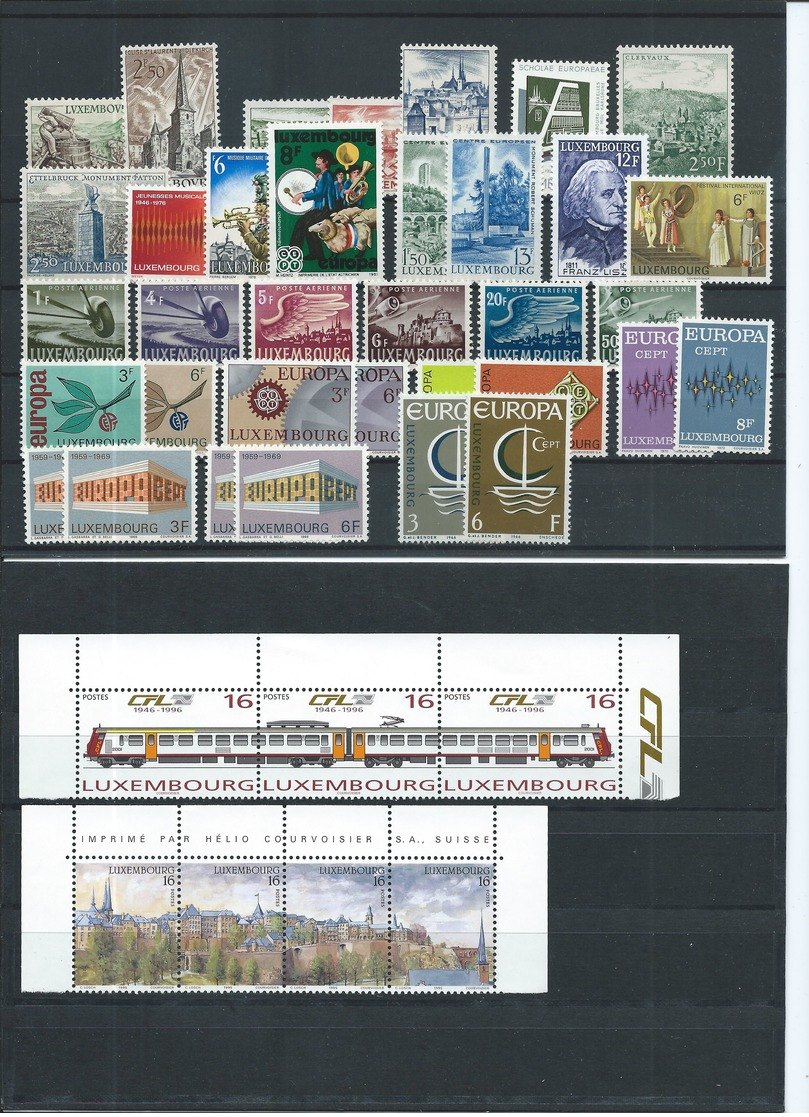 Luxemburg, Mint Lot On 2 Big Stock-cards (as Per Scan) - Sammlungen