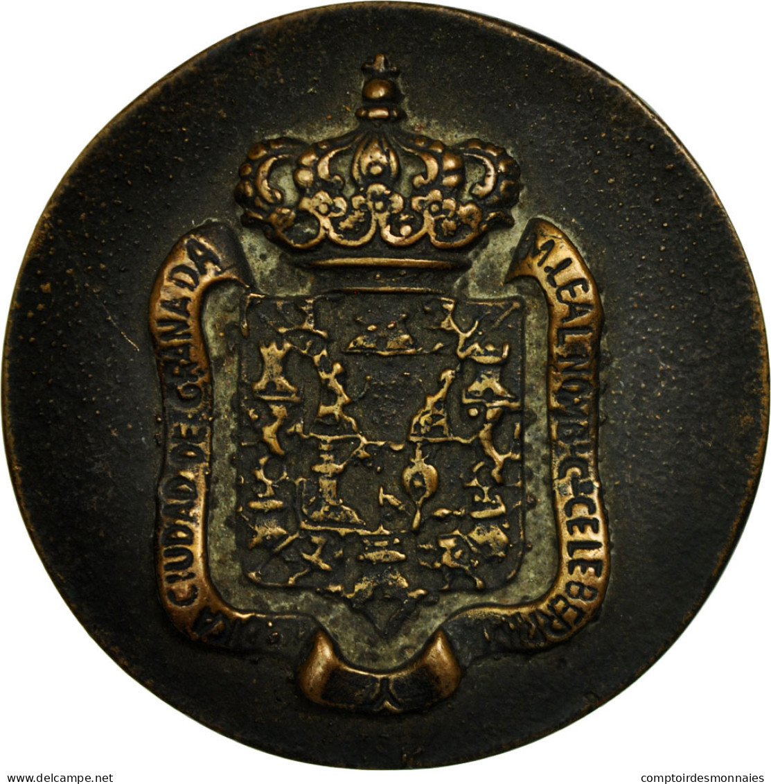 Espagne, Médaille, Mairie De Granada, TTB, Bronze - Autres & Non Classés