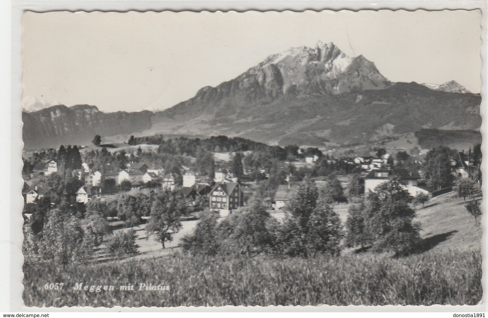 Suisse (LU) MEGGEN - 90x140 Dentelée, Glacée - Timbrée 1962 - Meggen