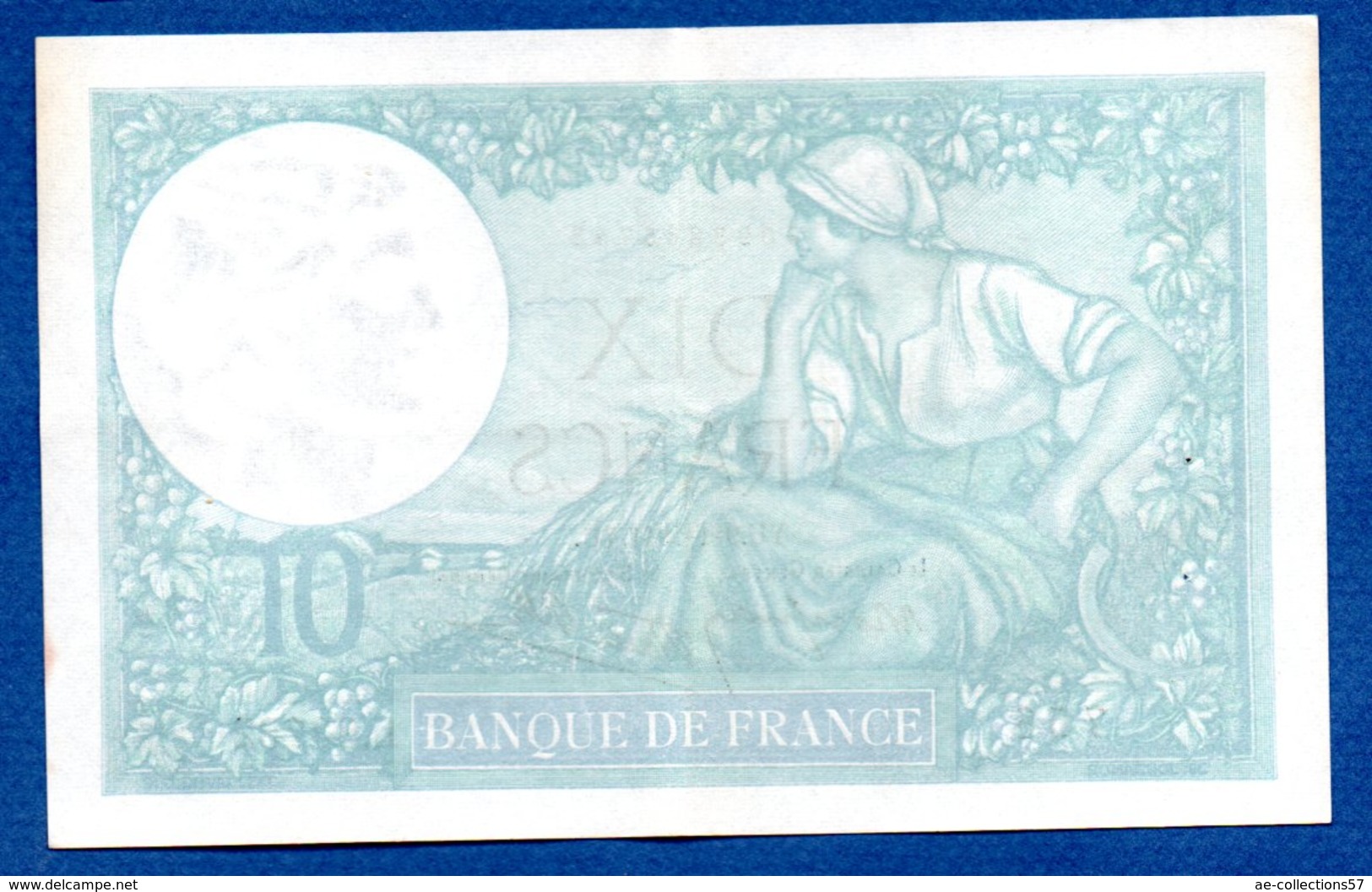 Minerve  -  10 Francs  9/1/1941  - état  SUP - 10 F 1916-1942 ''Minerve''