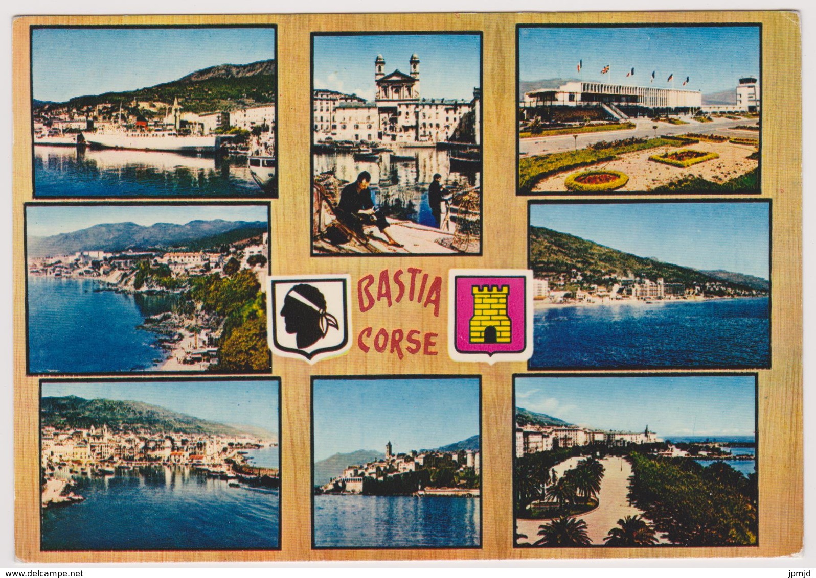 20 - Divers Aspects De BASTIA - Multivues Avec Blason - Ed. La Cigogne N° 20.033.138 - 1975 - Bastia