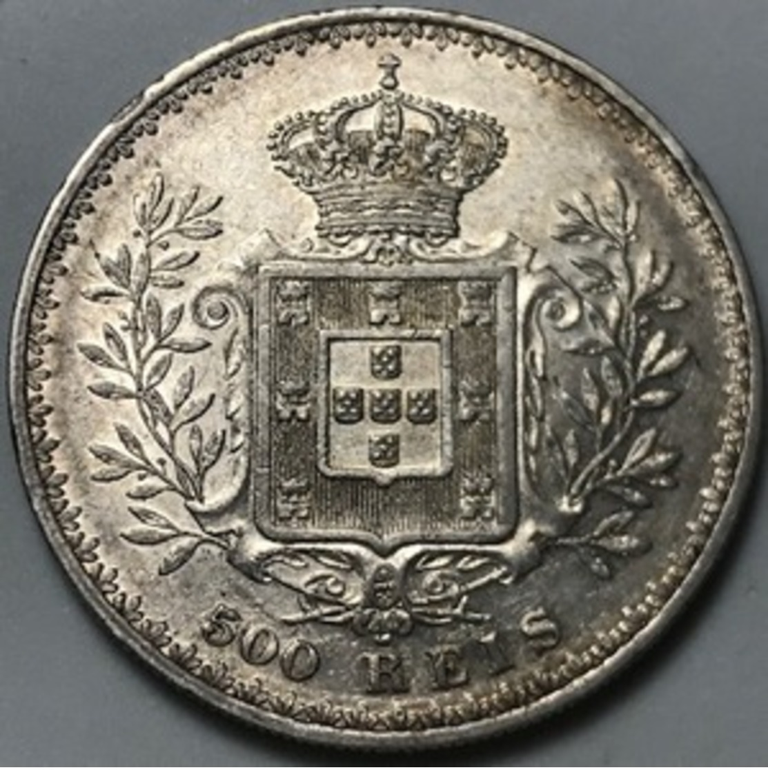 500 RÉIS 1907 SILVER  «D.CARLOS I  1889-1908» - Portugal