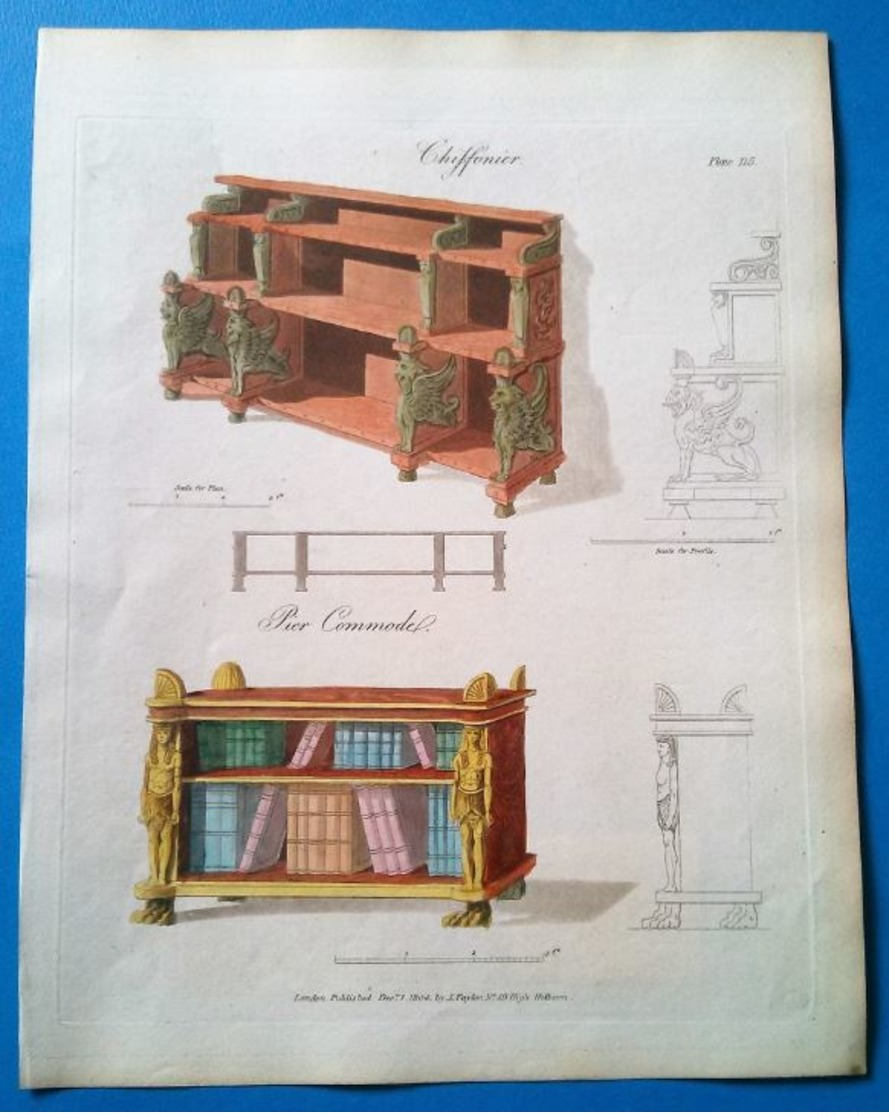 Chiffonnier Et Commode Anciens Sur Pieds - Stampe & Incisioni