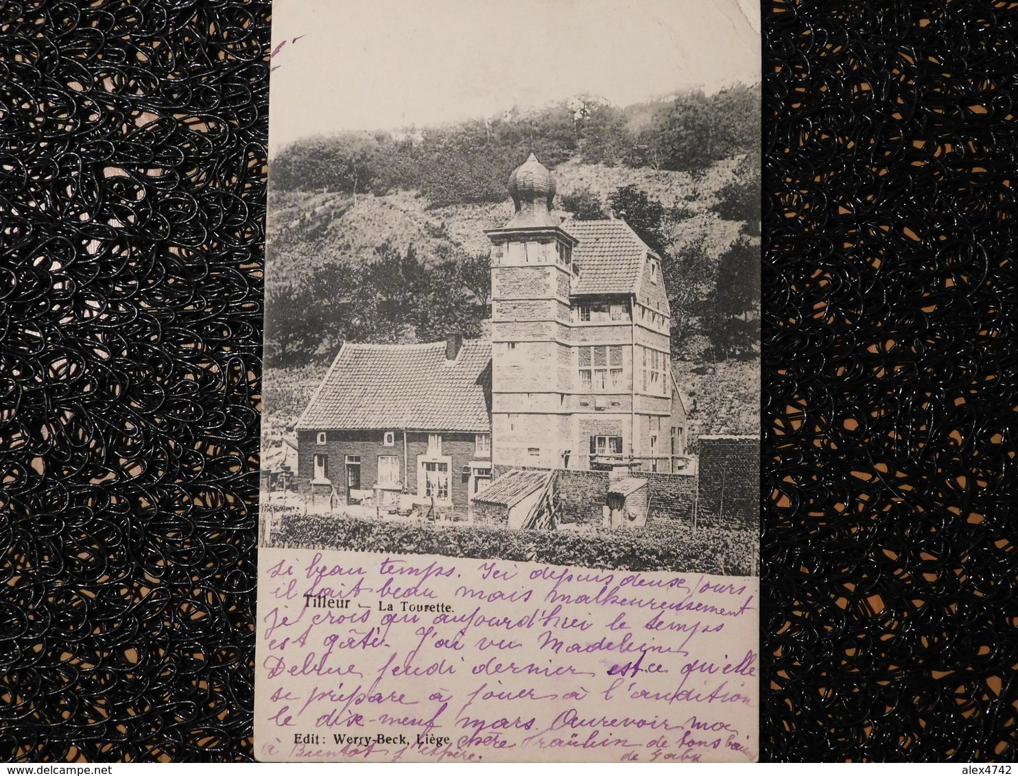 Tilleur, La Tourette, 1910, Timbre  (Z5) - Saint-Nicolas