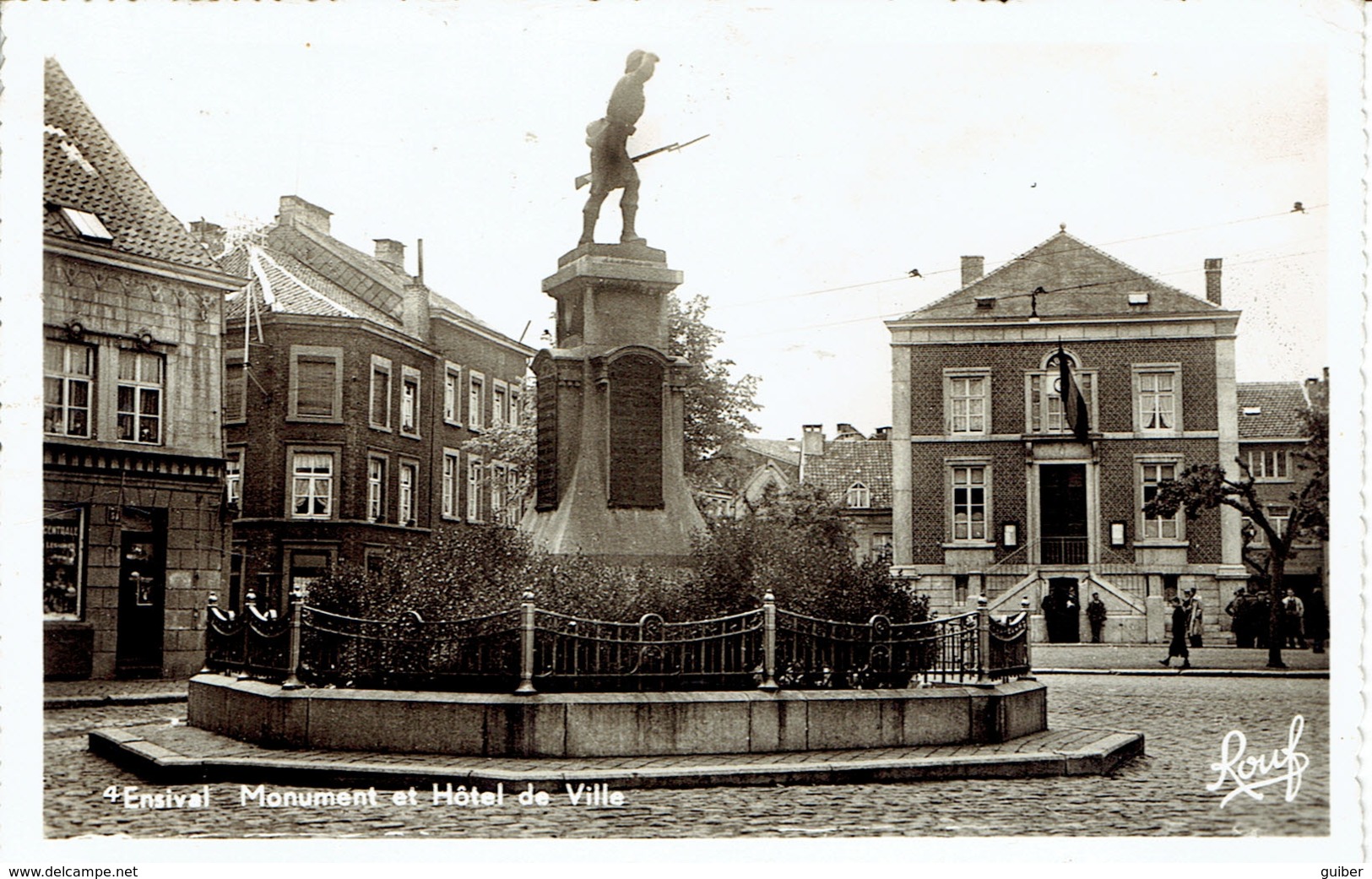 Ensival Monument De La Guerre 1914/18 Hotel De Ville  Edit. Gregoire - Verviers