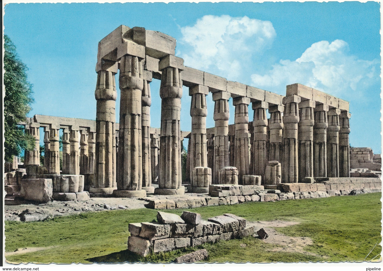 Egypt Postcard Sent To Germany 3-12-1963 Good Franked (Luxor Amon Tempel) - Louxor