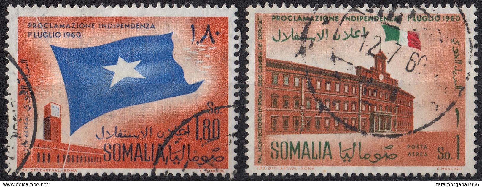 SOMALIA - 1960 - Serie Completa Obliterata Yvert Posta Aerea 3/4. - Somalia (1960-...)