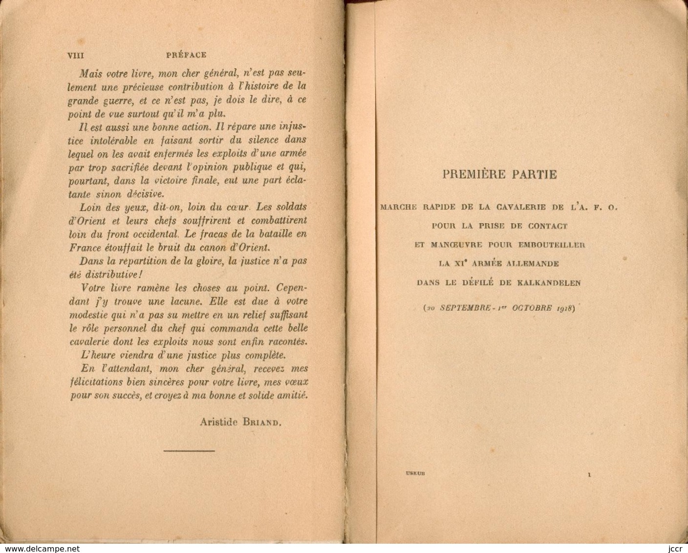 Général Jouinot-Gambetta/Uskub ou du rôle de la Cavalerie d'Afrique dans la Victoire/Envoi au Général du Jonchay/1920