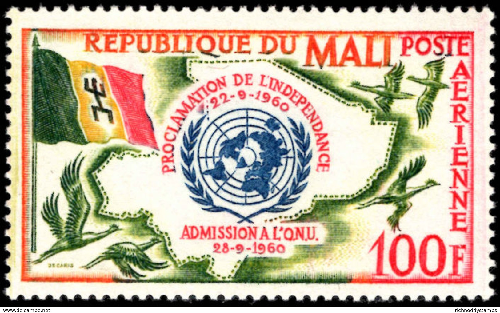 Mali 1961 Independence Lightly Mounted Mint. - Mali (1959-...)