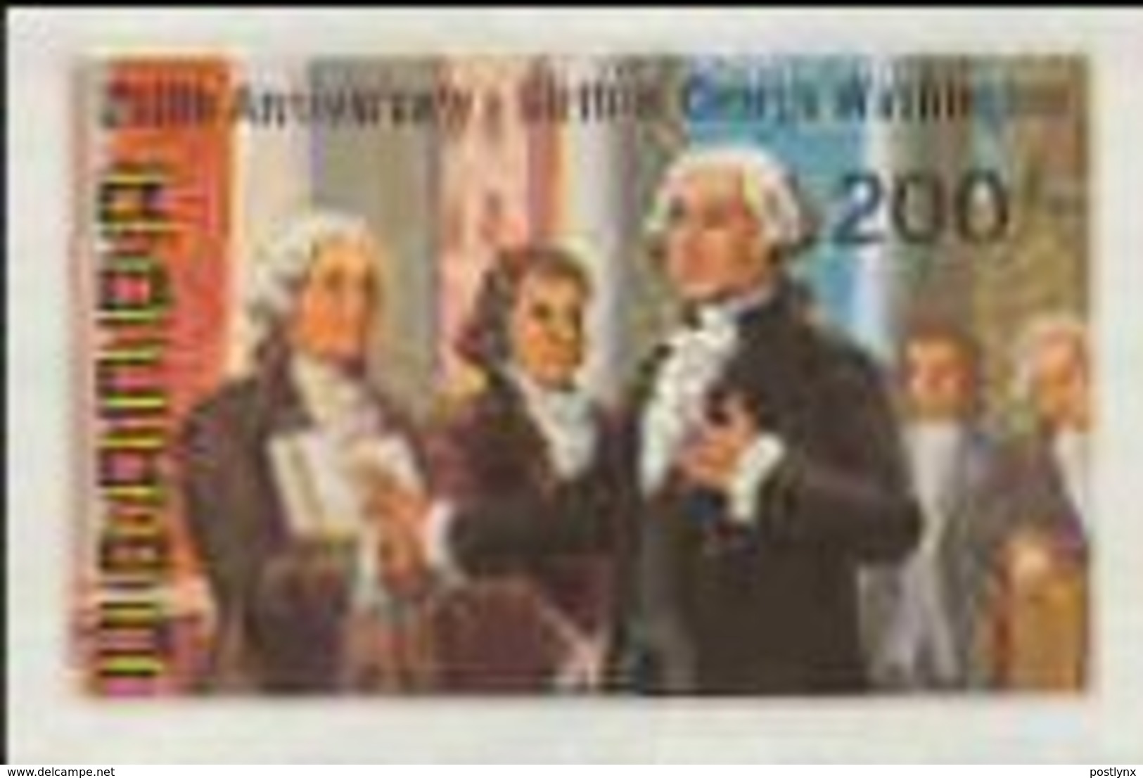 UGANDA 1982 Washington 200s IMPERF. - George Washington