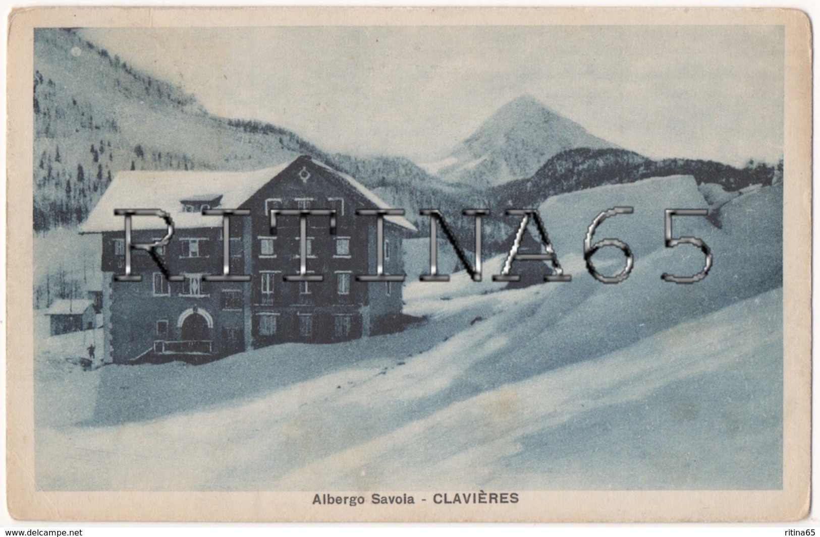 TO124 !!! CLAVIERES ALBERGO SAVOIA 1922 F.P. !!! - Altri & Non Classificati