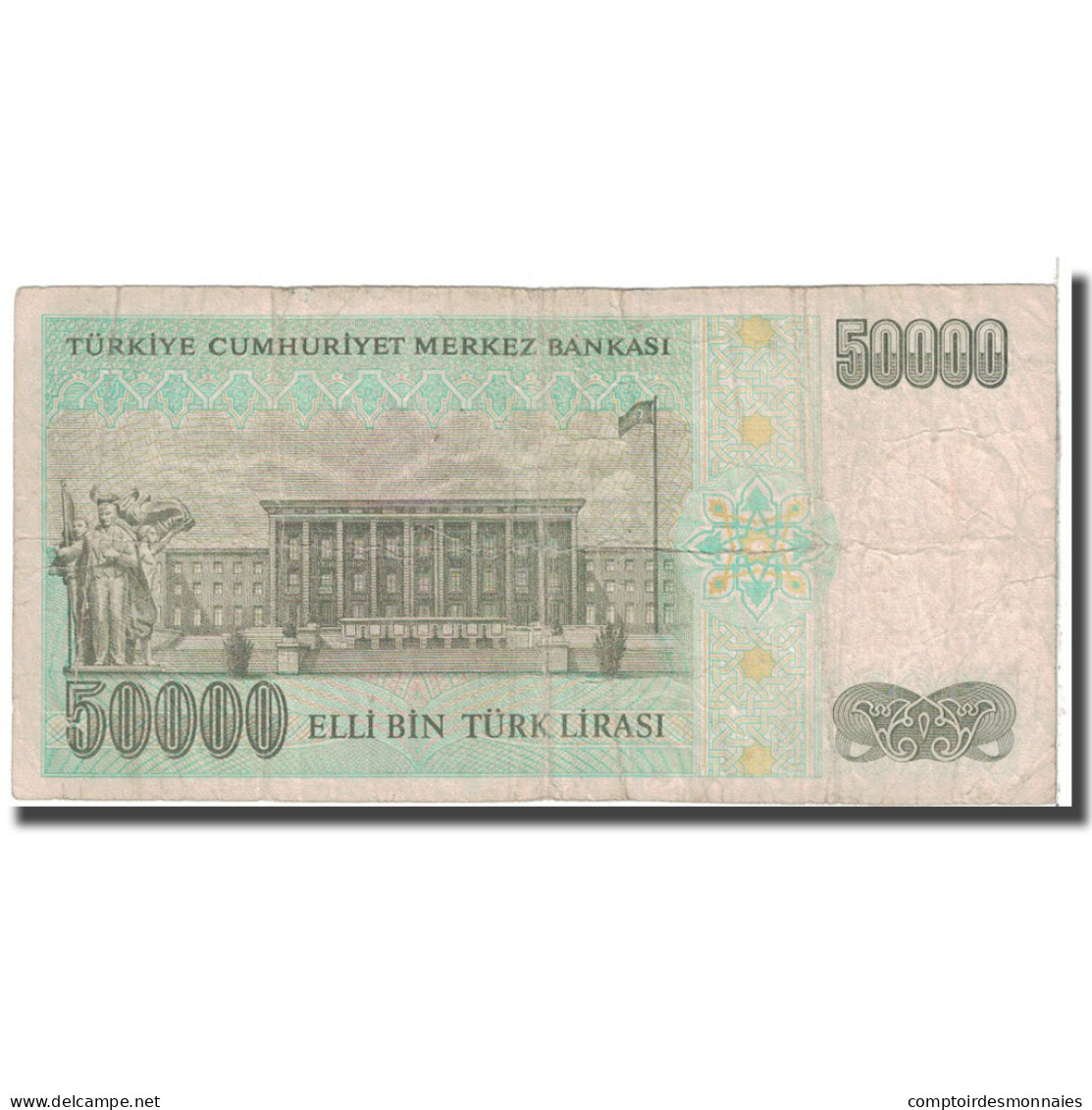 Billet, Turquie, 50,000 Lira, 1989, KM:203a, TB - Turquie