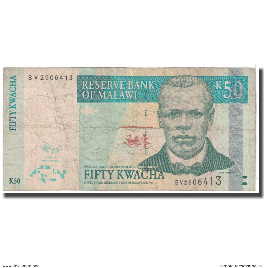 Billet, Malawi, 50 Kwacha, 2011, 2011-06-30, KM:53e, B - Malawi