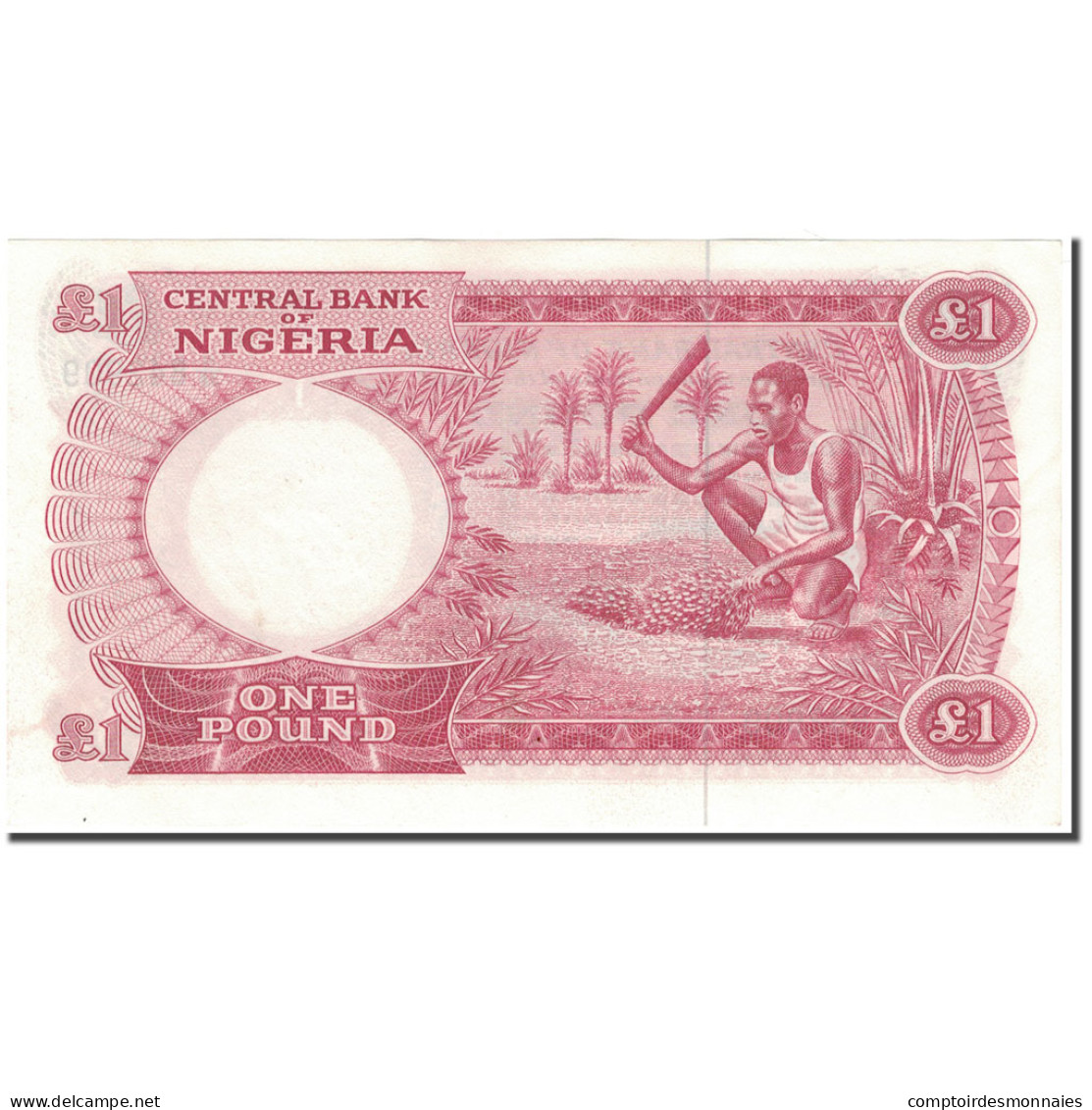 Billet, Nigéria, 1 Pound, KM:8, SPL - Nigeria