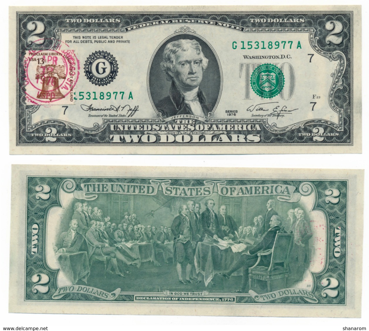 1976 // ETATS-UNIS // 2 Dollars // UNC - Verzamelingen