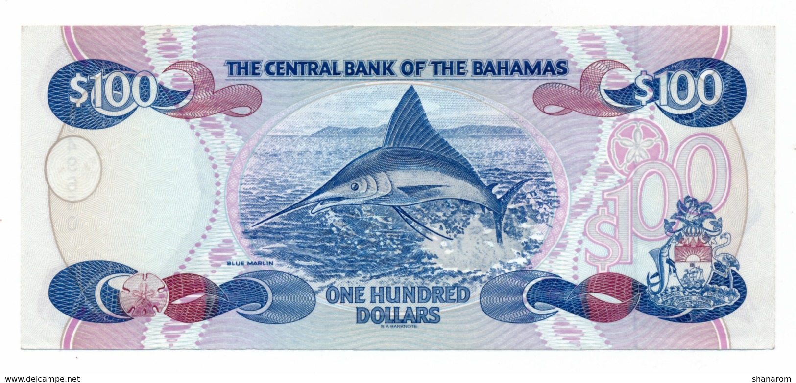 1996 // BAHAMAS // 100 Dollars // SPL/AU - Bahamas