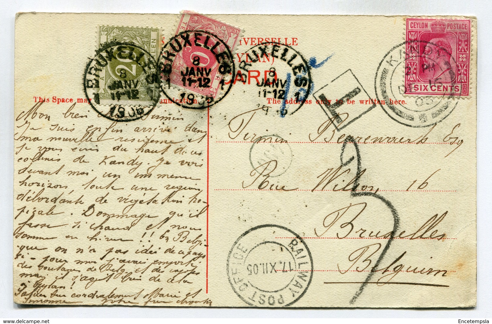 CPA - Carte Postale - Sea Shore - Mount Lavinia - 1905 (SV6120) - Sri Lanka (Ceylon)
