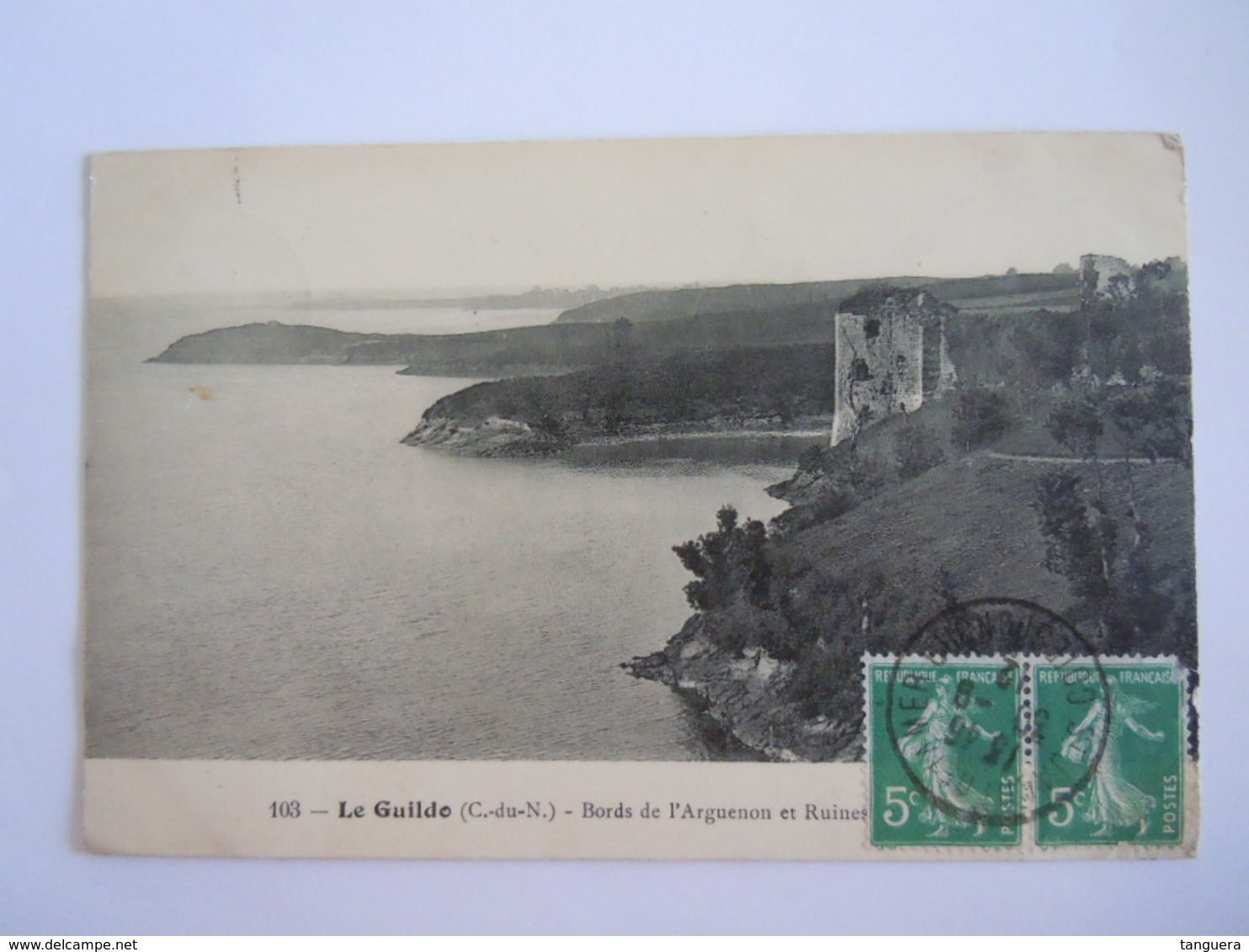 Cpa 103 Le Guilde (C.-du-N.) Bors De L'Arguenon Et Ruines Circulée 1912 Saint-Jacut-de-la-Mer - Autres & Non Classés