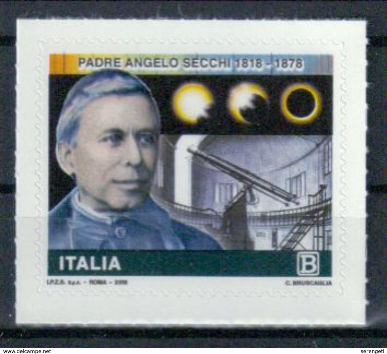 Italien 'Angelo Secchi, Astronom' / Italy 'Angelo Secchi, Astronomer' **/MNH 2018 - Astronomy