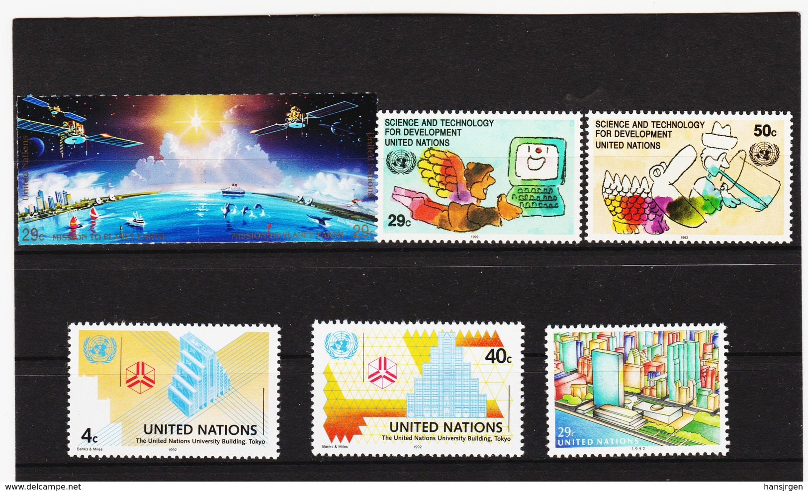 VV885 UNO NEW YORK  1992 MICHL 633/39 ** Postfrisch Siehe ABBILBUNG - Ungebraucht