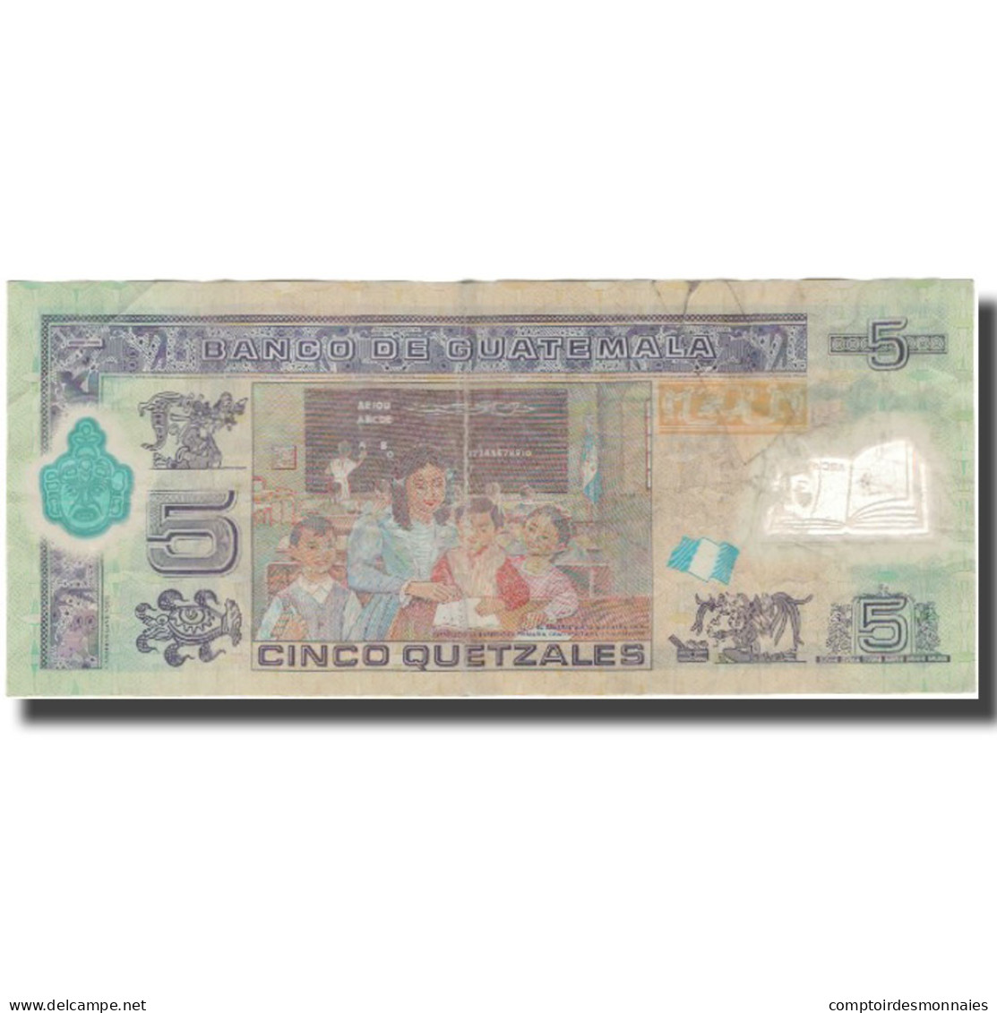 Billet, Guatemala, 5 Quetzales, 2010, 2010-05-19, KM:122a, TTB - Guatemala