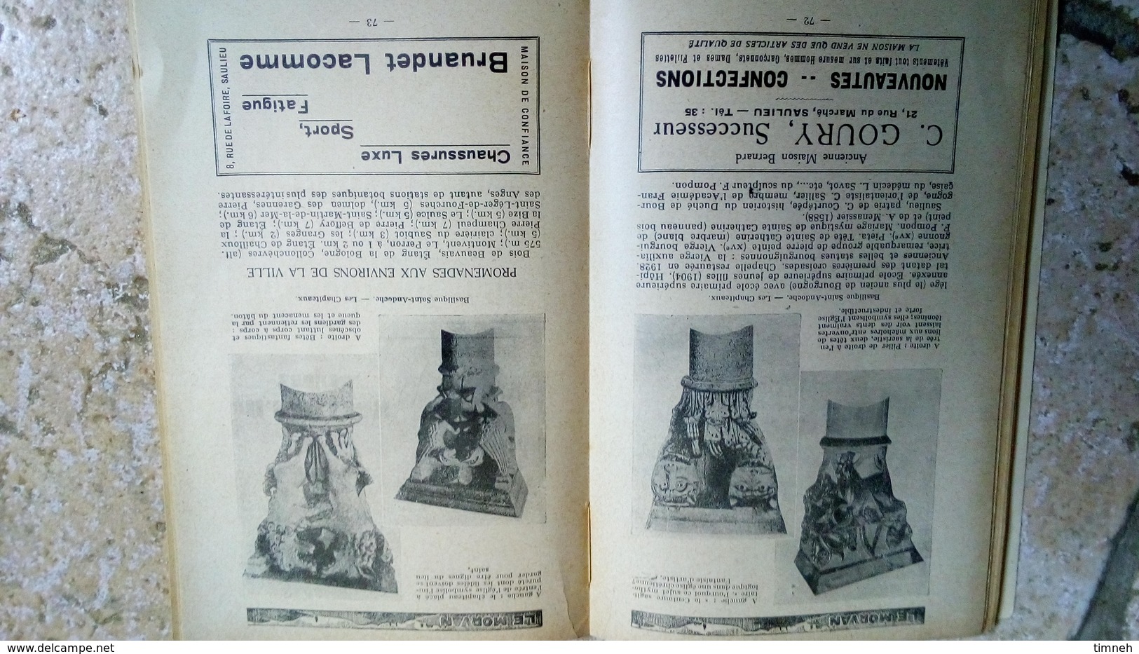 LE MORVAN 1933 TOURISTIQUE ET COMMERCIAL - GUIDE OFFICIEL DU TOURISTE - avec des publicités locales
