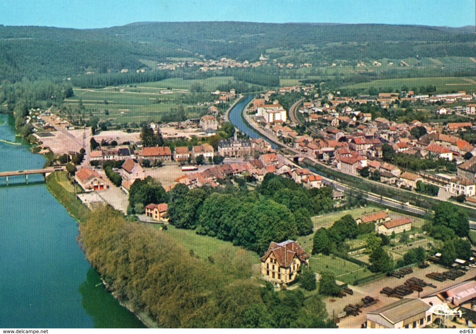 [25] Doubs > Isle Sur Le Doubs Vue Aerienne - Isle Sur Le Doubs