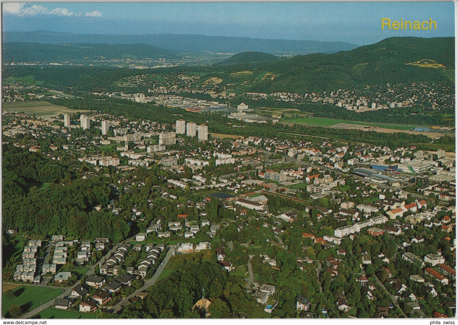 Reinach Baselland - Flugaufnahme Rud. Suter - Reinach