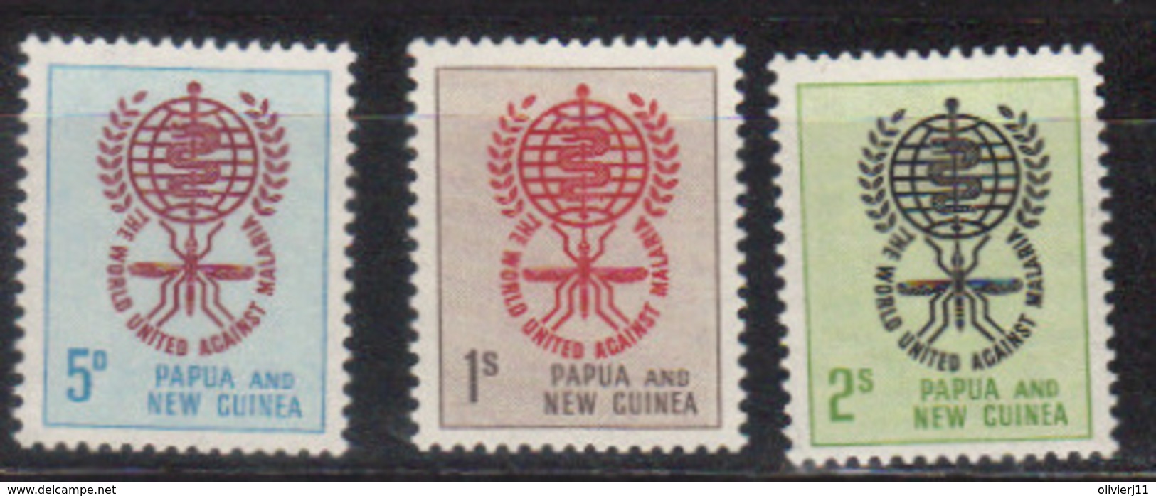 PAPOUASIE Nll GUINEE N° 44 à 46 Neufs** Cote 10€ - Papouasie-Nouvelle-Guinée