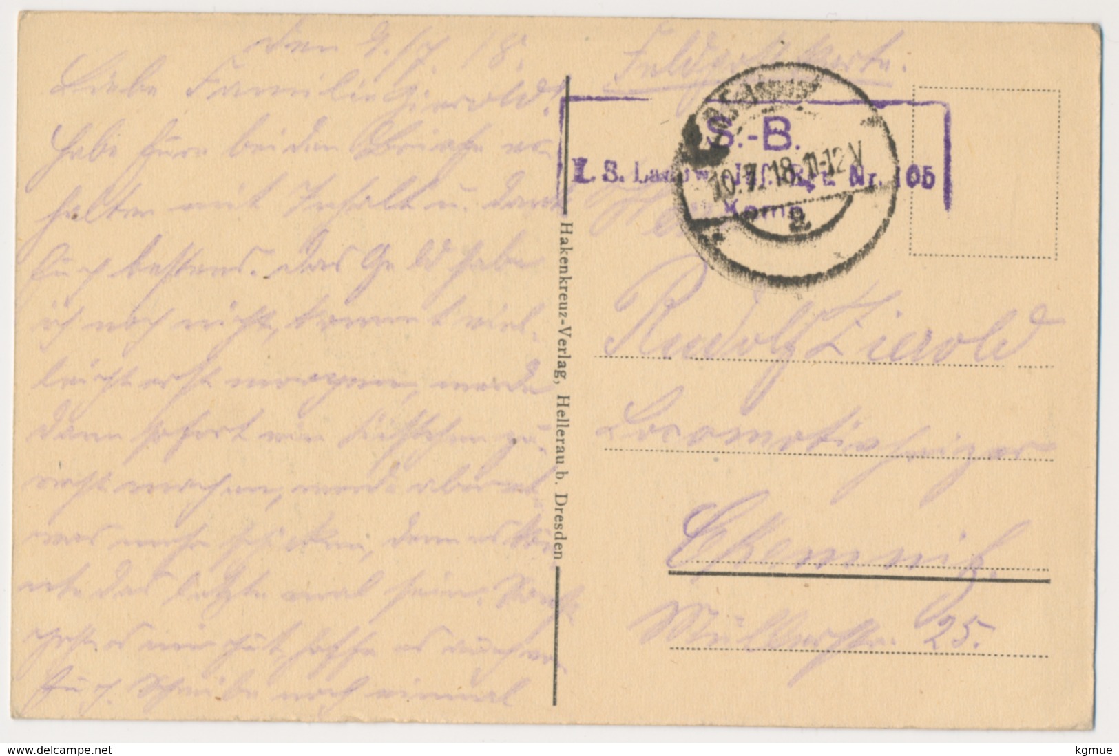 Minsk - Katholische Kathedrale Kirche - Church Eglise Kerk - 1918 - Stempel Landwehr - Wit-Rusland