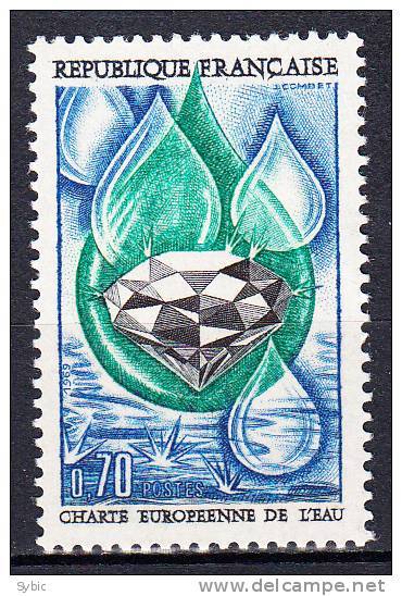 FRANCE  - 1969 - Yvert  1612 ** - Charte Européenne De L'eau - Neufs