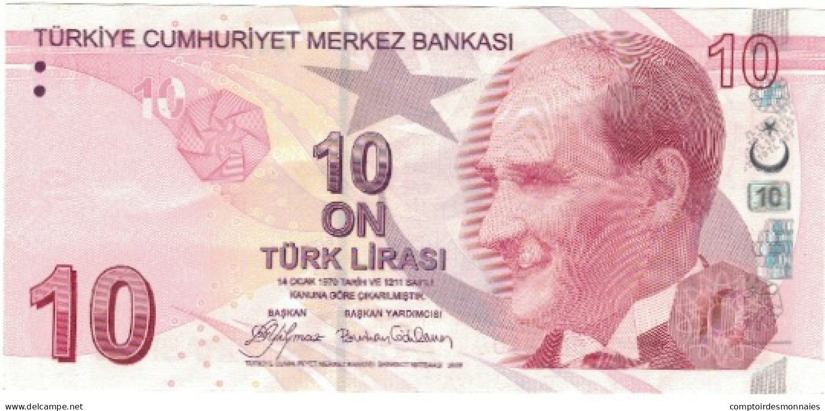 Billet, Turquie, 10 Lira, 1970, 1970-10-14, KM:223, SUP+ - Turquie