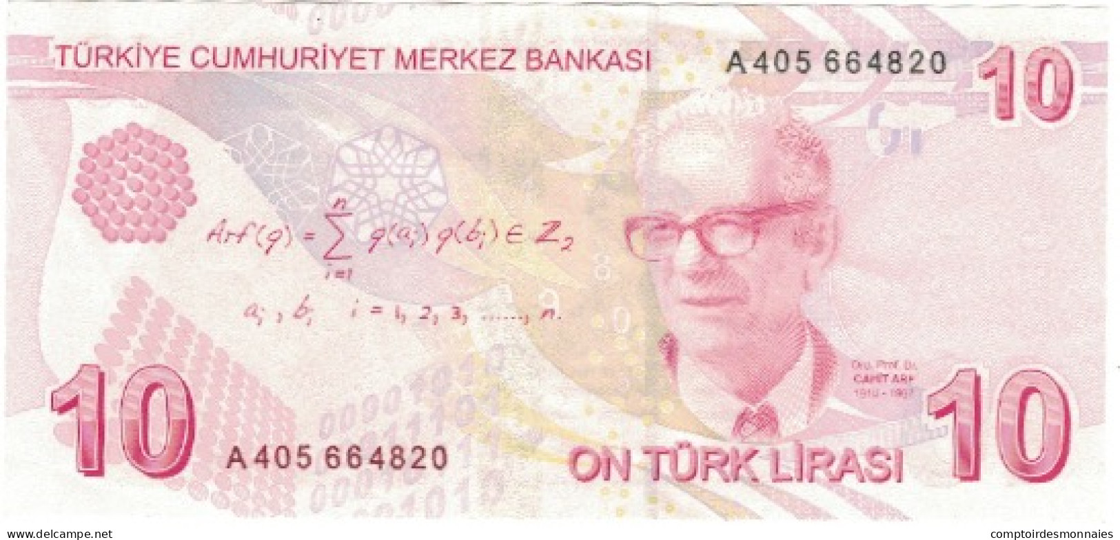 Billet, Turquie, 10 Lira, 1970, 1970-10-14, KM:223, SUP+ - Turquie