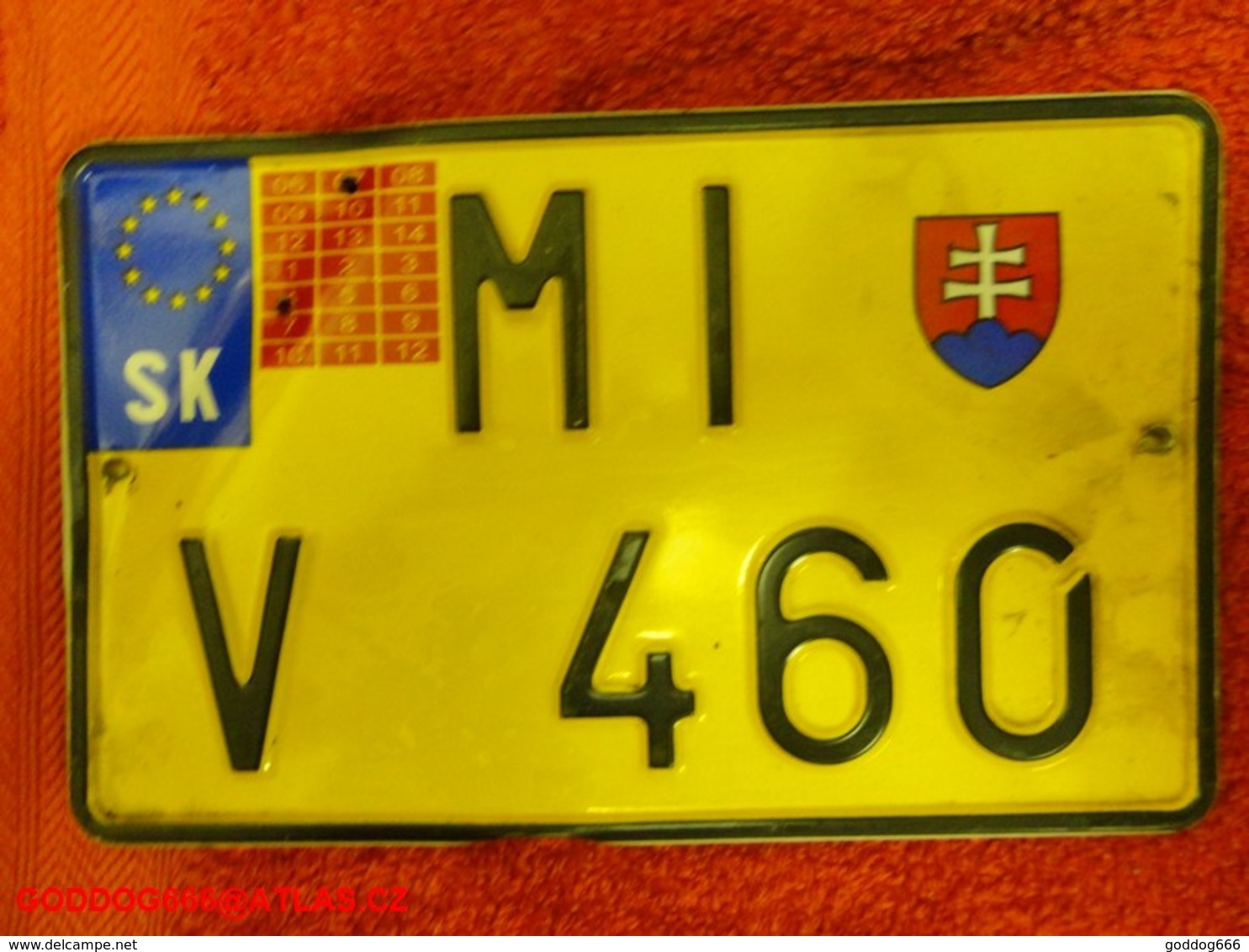 Moto SLOVAKIA Used Expired - Plaques D'immatriculation