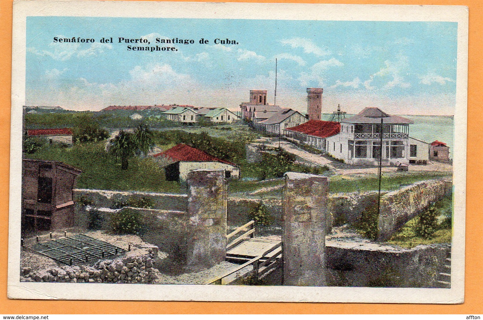 Santiago De Cuba 1921 Postcard Mailed - Cuba