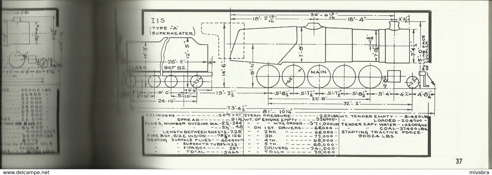 PENNSYLVANIA RAILROAD  STEAM AND ELECTRIC LOCOMOTIVE DIAGRAMS Lokomotives Locomotives Chemins De Fer Eisenbahnen - Ferrocarril