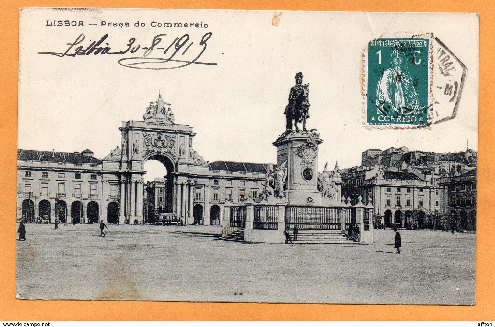 Lisboa Portugal 1913 Postcard Mailed - Lisboa