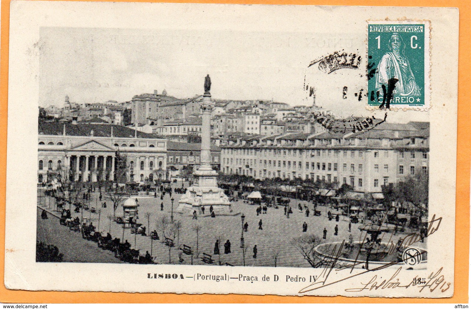 Lisboa Portugal 1913 Postcard Mailed - Lisboa