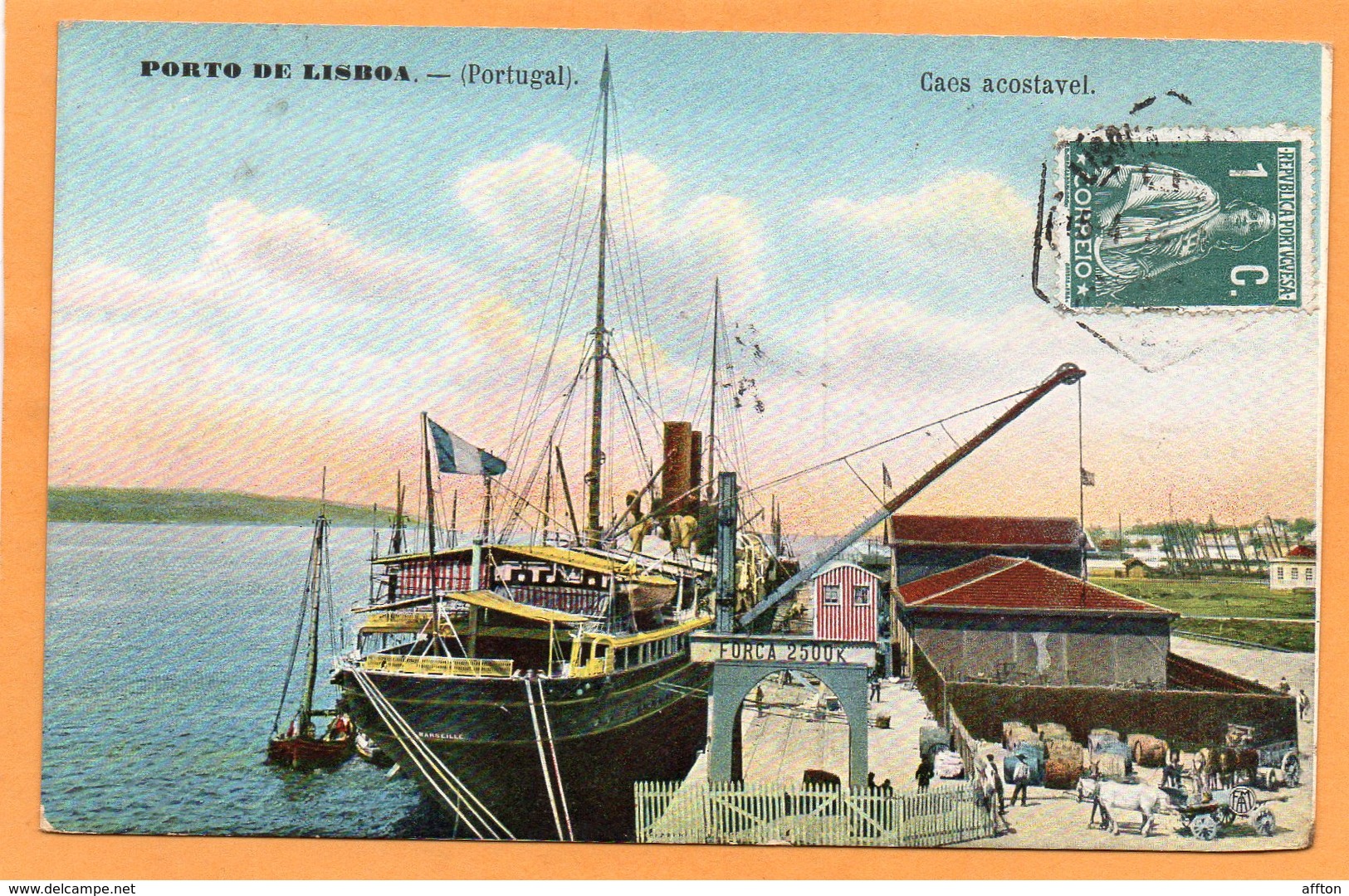 Lisboa Portugal 1920 Postcard Mailed - Lisboa