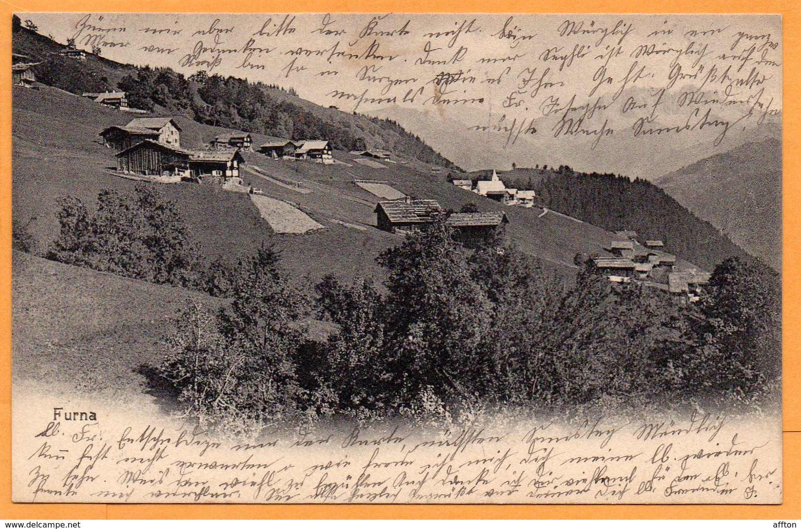 Furna Switzerland 1905 Postcard - Furna