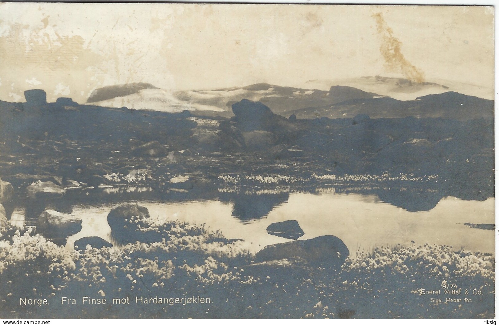 Norway - Fra Finse Mot Hardangerjøklen.   Sent To Czechoslovakia 1925.    S-4487 - Noorwegen