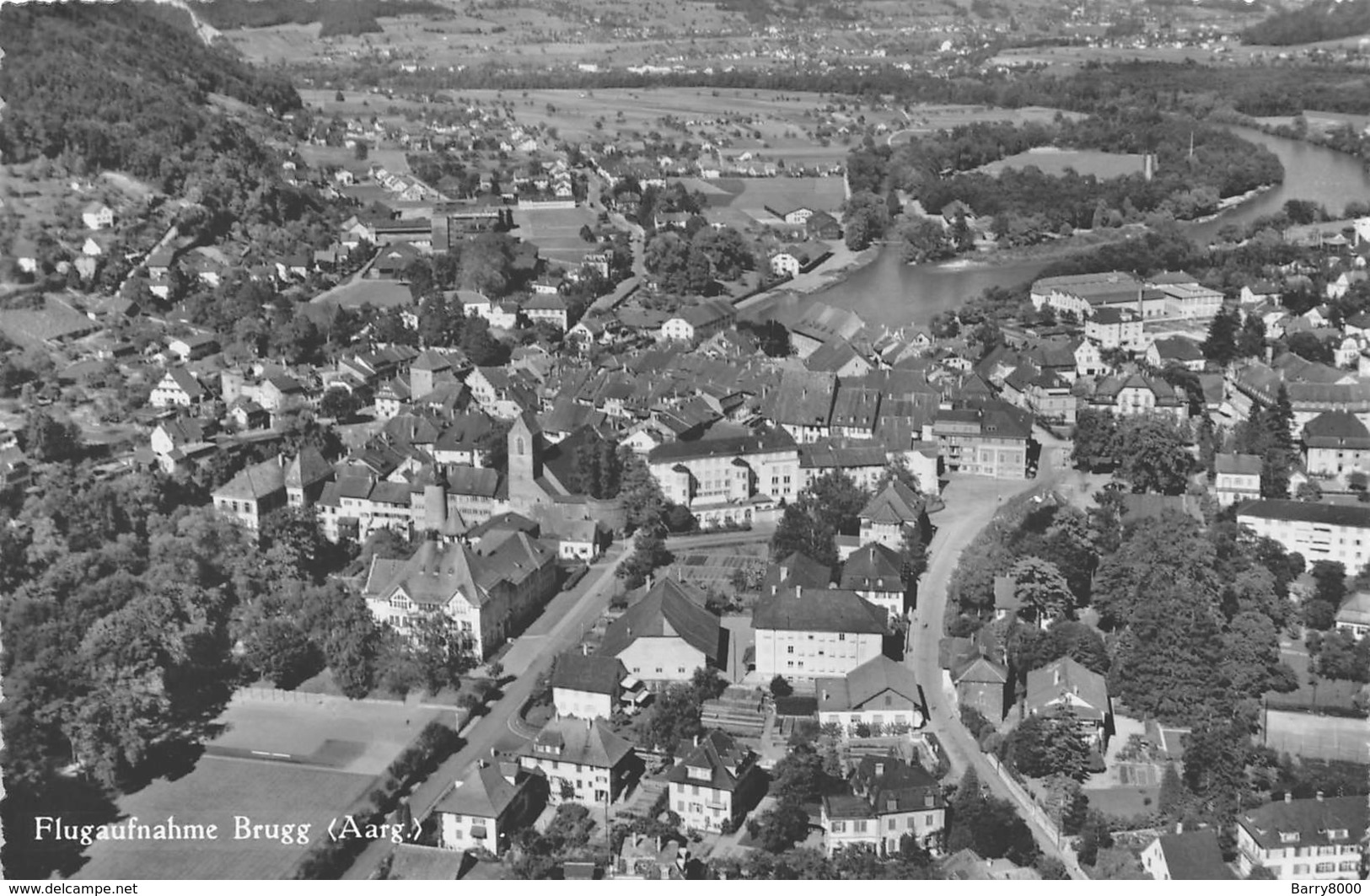 Swisss   Flugaufnahme Brugg Aargau    Fotokaart    X 4408 - Brugg