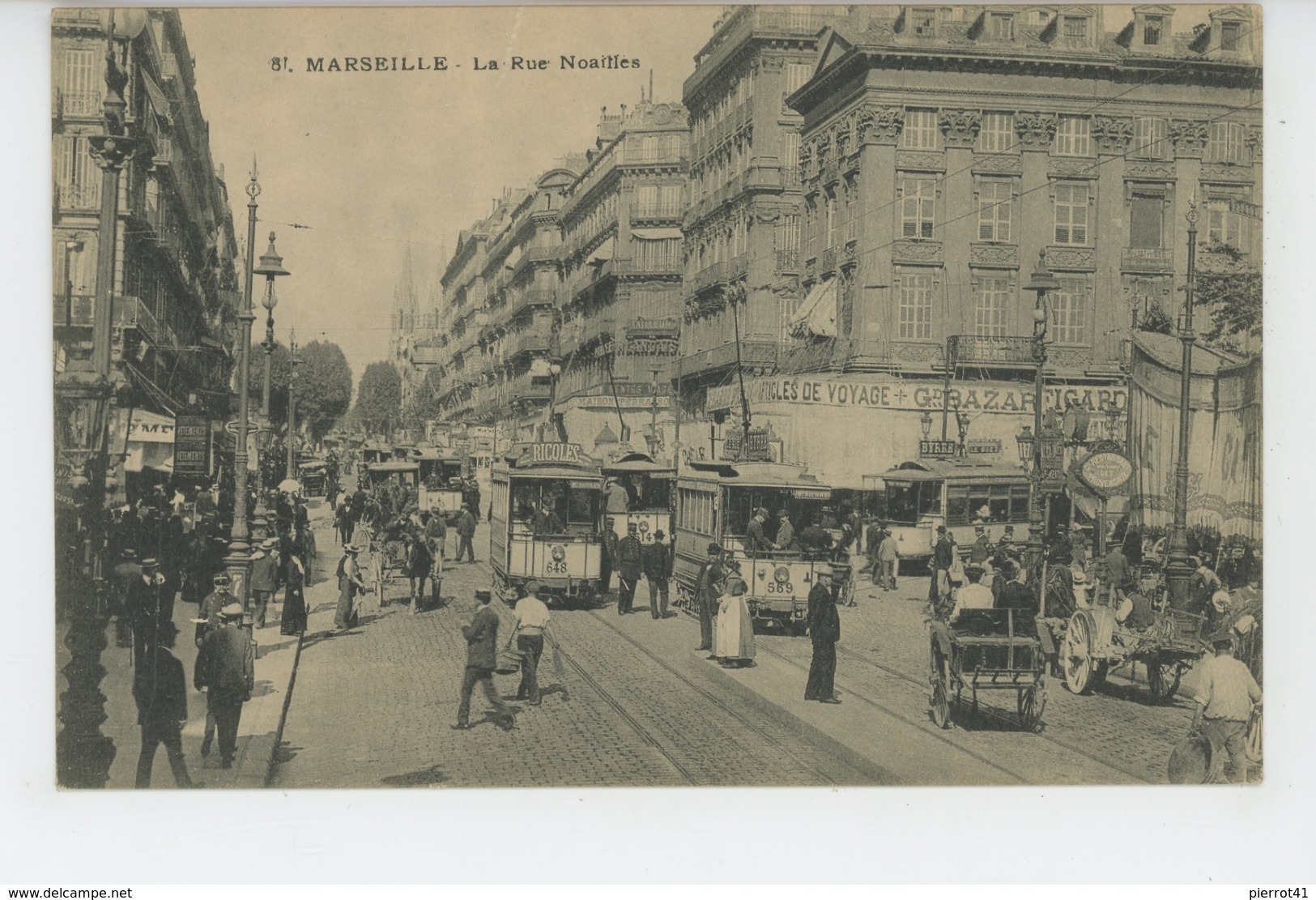 MARSEILLE - La Rue Nouilles (tramways ) - Canebière, Centre Ville