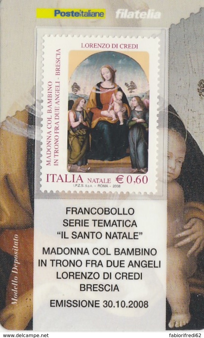 TESSERA FILATELICA  LORENZO DI CREDI VALORE 0,6 ANNO 2008  (TF422 - Filatelistische Kaarten