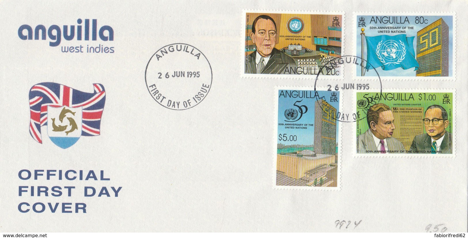 FDC 1995 ANGUILLA (LN698 - Anguilla (1968-...)