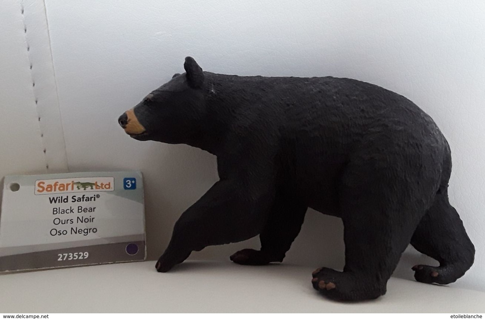 Figurine, Animal Sauvage, Ours Noir - Wild Safari - Black Bear - Oso Negro - Longueur 11 Cm - Autres & Non Classés