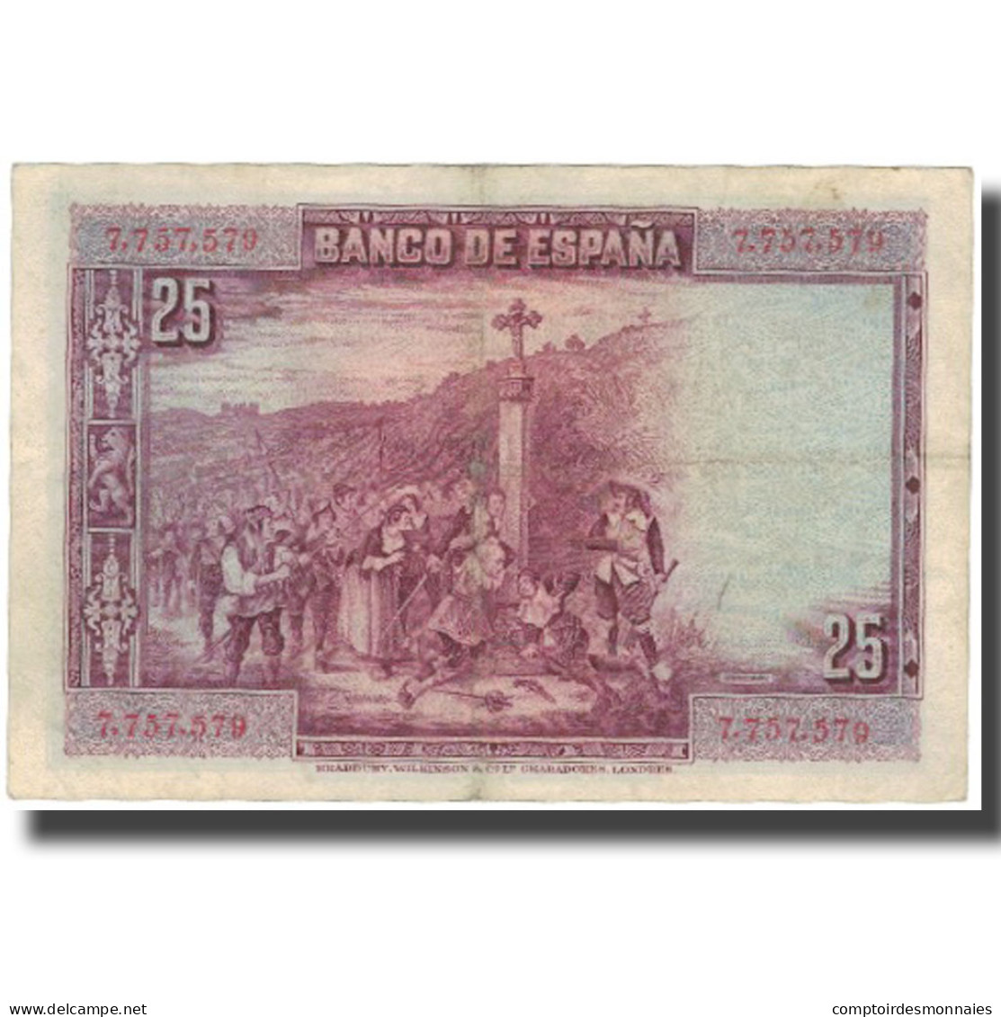 Billet, Espagne, 25 Pesetas, 1928, 1928-08-15, KM:74a, TTB - 1-2-5-25 Peseten